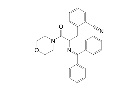 2-(2-((Diphenylmethylene)amino)-3-morpholino-3-oxopropyl)benzonitrile