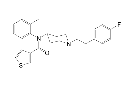 N-(1-[2-(4-Fluorophenyl)ethyl]piperidin-4-yl)-N-(2-methylphenyl)thiophene-3-carboxamide