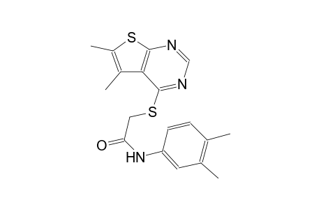 acetamide, N-(3,4-dimethylphenyl)-2-[(5,6-dimethylthieno[2,3-d]pyrimidin-4-yl)thio]-