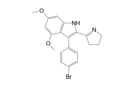 2-[3'-(4-Bromophenyl)-4',6'-dimethoxyindol-2'-yl)-1-pyrroline
