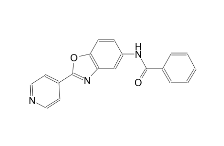 N-[2-(4-pyridinyl)-1,3-benzoxazol-5-yl]benzamide