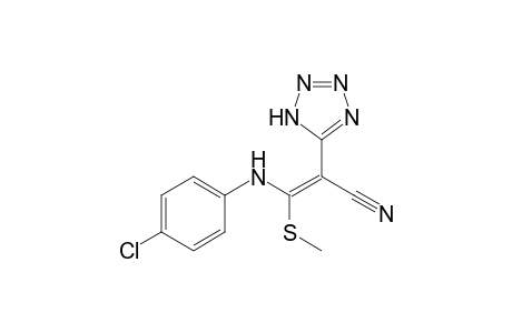 5-[1-Cyano-2-(4-chlorophenylamino)-2-methylthioethenyl]tetrazole