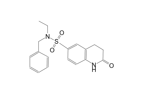 N-benzyl-N-ethyl-2-oxo-1,2,3,4-tetrahydro-6-quinolinesulfonamide