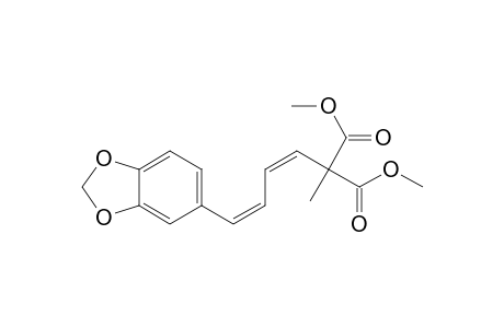 Propanedioic acid, [4-(1,3-benzodioxol-5-yl)-1,3-butadienyl]methyl-, dimethyl ester, (E,Z)-