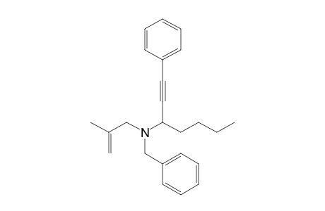N-Benzyl-N-(2-methyl-2-propenyl)-1-phenyl-1-heptyn-3-amine