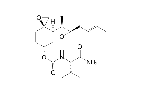 [(3R,4S,6R)-4-[(2R,3R)-2-methyl-3-(3-methylbut-2-enyl)oxiran-2-yl]-1-oxaspiro[2.5]octan-6-yl] N-[(1S)-1-carbamoyl-2-methyl-propyl]carbamate