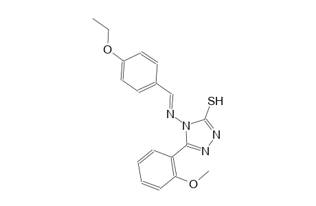 4-{[(E)-(4-ethoxyphenyl)methylidene]amino}-5-(2-methoxyphenyl)-4H-1,2,4-triazole-3-thiol