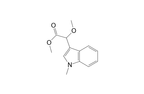 1H-Indole-3-acetic acid, .alpha.-methoxy-1-methyl-, methyl ester