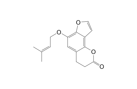 2H-Furo[2,3-h]-1-benzopyran-2-one, 3,4-dihydro-6-[(3-methyl-2-butenyl)oxy]-