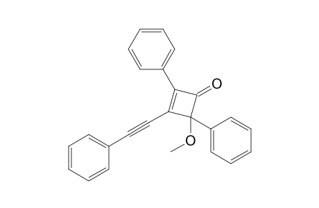 4-Methoxy-2,4-diphenyl-1-(2-phenylethynyl)cyclobuten-3-one