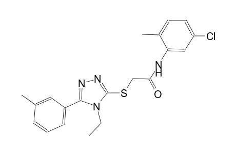 N-(5-chloro-2-methylphenyl)-2-{[4-ethyl-5-(3-methylphenyl)-4H-1,2,4-triazol-3-yl]sulfanyl}acetamide