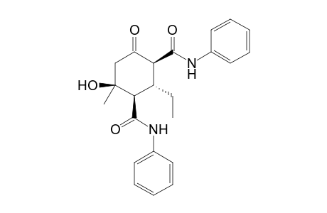 (1S,2R,3R,4S)-2-Ethyl-6-hydroxy-6-methyl-4-oxo-N,N'-diphenylcyclohexane-1,3-dicarboxamide