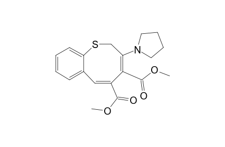 2H-1-Benzothiocin-4,5-dicarboxylic acid, 3-(1-pyrrolidinyl)-, dimethyl ester