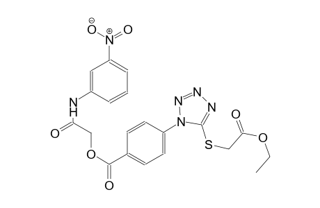 benzoic acid, 4-[5-[(2-ethoxy-2-oxoethyl)thio]-1H-tetrazol-1-yl]-, 2-[(3-nitrophenyl)amino]-2-oxoethyl ester