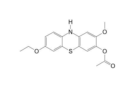 7-ETHOXY-2-METHOXYPHENOTHIAZIN-3-OL, ACETATE (ESTER)
