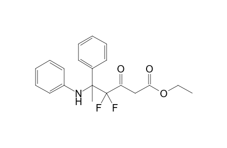 Ethyl 4,4-Difluoro-3-oxo-5-phenyl-5-phenylaminohexanoate