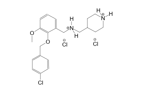 piperidinium, 4-[[[[2-[(4-chlorophenyl)methoxy]-3-methoxyphenyl]methyl]ammonio]methyl]-, dichloride