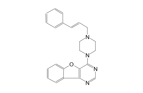 4-{4-[(2E)-3-phenyl-2-propenyl]-1-piperazinyl}[1]benzofuro[3,2-d]pyrimidine