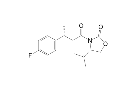 (4S)-3-[(3R)-3-(4-fluorophenyl)-1-oxobutyl]-4-propan-2-yl-2-oxazolidinone