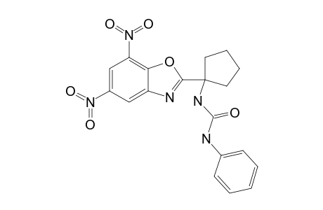 N-[1-(5,7-DINITRO-1,3-BENZOXAZOL-2-YL)-CYCLOPENTYL]-N'-PHENYLUREA