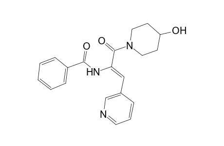 N-[1-(4-Hydroxy-piperidine-1-carbonyl)-2-pyridin-3-yl-vinyl]-benzamide