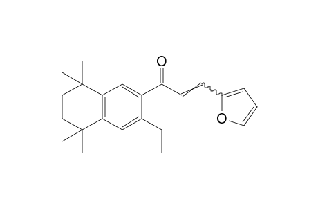 3'-ethyl-3-(2-furyl)-5',6',7',8'-tetrahydro-5',5',8',8'-tetramethyl-2'-acrylonaphthone