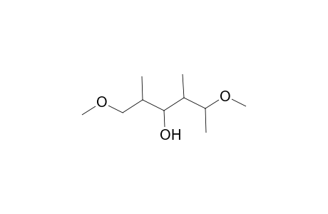 3-Hexanol, 1,5-dimethoxy-2,4-dimethyl-