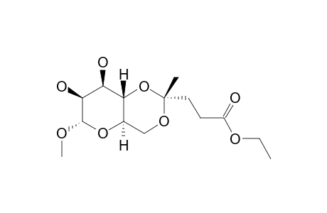 METHYL-4,6-O-(3-ETHOXYCARBONYL-BUTYLIDENE)-ALPHA-D-MANNOPYRANOSIDE