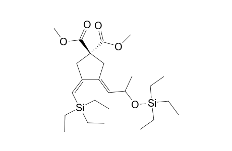 1,1-DICARBOMETHOXY-3-(TRIETHYLSILYLMETHYLENE)-4-[2-(TRIETHYLSILYLOXY)-PROPYLIDENE]-CYCLOPENTANE