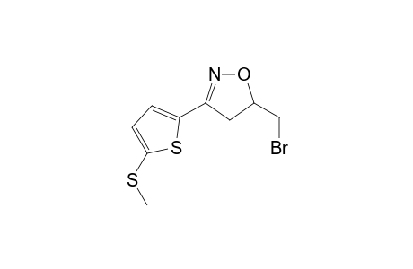 5-(bromomethyl)-3-(5-methylsulfanylthiophen-2-yl)-4,5-dihydro-1,2-oxazole