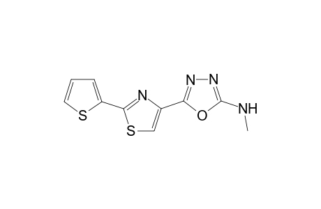 5-Methylamino-2-[2-(2-thienyl)thiazo-4-yl]-1,3,4-oxadiazole