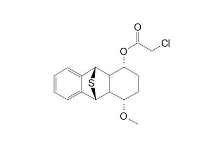 (exo)-9,10-Epithio-1.beta.-(chloroacetoxy)-4.beta.-methoxy-(octahydro)anthracene