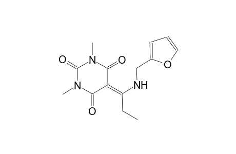 5-{1-[(2-furylmethyl)amino]propylidene}-1,3-dimethyl-2,4,6(1H,3H,5H)-pyrimidinetrione