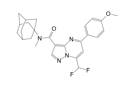 N-(1-adamantyl)-7-(difluoromethyl)-5-(4-methoxyphenyl)-N-methylpyrazolo[1,5-a]pyrimidine-3-carboxamide