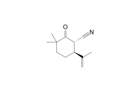 (1S,6S)-3,3-dimethyl-2-oxidanylidene-6-prop-1-en-2-yl-cyclohexane-1-carbonitrile