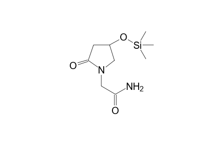2-(2-Oxo-4-[(trimethylsilyl)oxy]pyrolidin-1-yl)acetamide