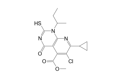 pyrido[2,3-d]pyrimidine-5-carboxylic acid, 6-chloro-7-cyclopropyl-1,4-dihydro-2-mercapto-1-(1-methylpropyl)-4-oxo-, methyl ester