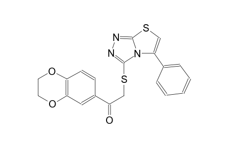 ethanone, 1-(2,3-dihydro-1,4-benzodioxin-6-yl)-2-[(5-phenylthiazolo[2,3-c][1,2,4]triazol-3-yl)thio]-