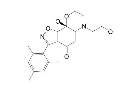 6-(HYDROXYETHYL)-9A-HYDROXY-3-MESITYL-7,8,9A,9B-TETRAHYDRO-3AH-1,2-OXAZOLO-[4,5-H]-1,4-BENZOXAZIN-4(6H)-ONE