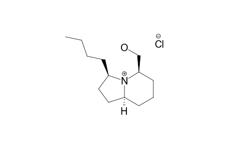 R-3-BUTYL-C-5-(HYDROXYMETHYL)-1,2,3,5,6,7,8,T-8A-OCTAHYDROINDOLIZINE-HYDROCHLORIDE