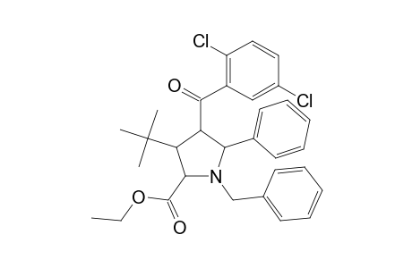 Proline, 4-(2,5-dichlorobenzoyl)-3-(1,1-dimethylethyl)-5-phenyl-1-(phenylmethyl)-, ethyl ester