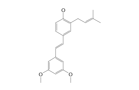 3,5-DIMETHOXY-4'-HIDROXY-3'-PRENYL-TRANS-STILBENE