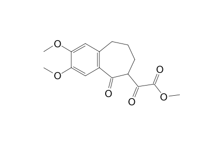 2,3-dimethoxy-5-oxo-6,7,8,9-tetrahydro-5H-benzcycloheptene-6-glyoxylic acid, methyl ester