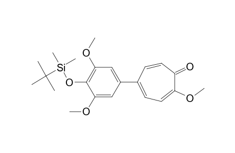 5-(4'-t-butyldimethylsilyloxy-3',5'-dimethoxyphenyl)-2-methoxycyclohepta-2,4,6-trien-1-one