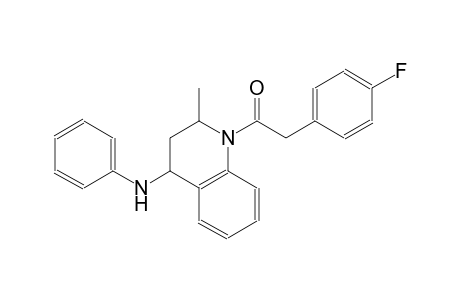 4-quinolinamine, 1-[(4-fluorophenyl)acetyl]-1,2,3,4-tetrahydro-2-methyl-N-phenyl-