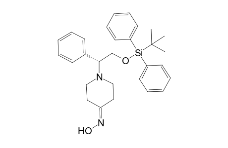 1-[(1R)-2-[tert-butyl(diphenyl)silyl]oxy-1-phenyl-ethyl]piperidin-4-one oxime