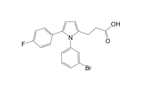 3-[1-(3-bromophenyl)-5-(4-fluorophenyl)-1H-pyrrol-2-yl]propanoic acid
