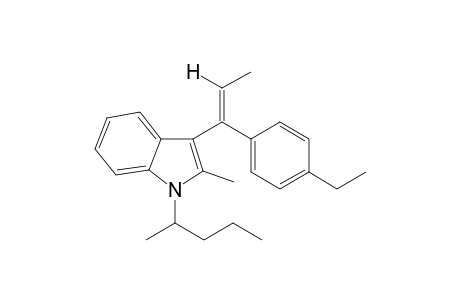 3-(1-(4-Ethylphenyl)-1-propen-1-yl)-2-methyl-1-(pent-2-yl)-1H-indole