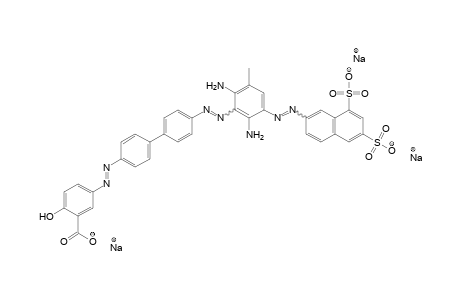 Benzoic acid, 5-[[4'-[[2,6-diamino-3-[(6,8-disulfo-2-naphthalenyl)azo]-5-methylphenyl]azo][1,1'-biphenyl]-4-yl]azo]-2-hydroxy-, trisodium salt