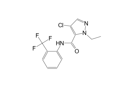 4-chloro-1-ethyl-N-[2-(trifluoromethyl)phenyl]-1H-pyrazole-5-carboxamide